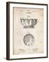 PP680-Vintage Parchment Haviland Decorative Bowl Patent Poster-Cole Borders-Framed Giclee Print