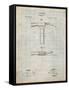 PP689-Antique Grid Parchment Claw Hammer 1874 Patent Poster-Cole Borders-Framed Stretched Canvas