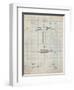 PP689-Antique Grid Parchment Claw Hammer 1874 Patent Poster-Cole Borders-Framed Giclee Print