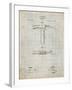 PP689-Antique Grid Parchment Claw Hammer 1874 Patent Poster-Cole Borders-Framed Giclee Print