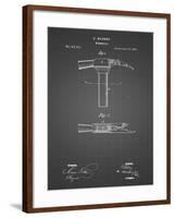 PP689-Black Grid Claw Hammer 1874 Patent Poster-Cole Borders-Framed Giclee Print