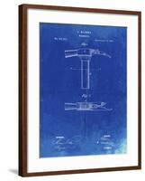 PP689-Faded Blueprint Claw Hammer 1874 Patent Poster-Cole Borders-Framed Giclee Print