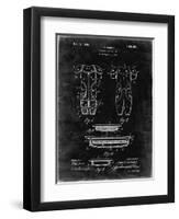 PP690-Black Grunge Ridell Football Pads 1926 Patent Poster-Cole Borders-Framed Giclee Print