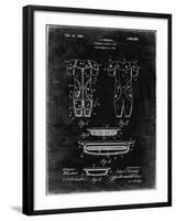 PP690-Black Grunge Ridell Football Pads 1926 Patent Poster-Cole Borders-Framed Giclee Print