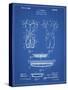 PP690-Blueprint Ridell Football Pads 1926 Patent Poster-Cole Borders-Stretched Canvas