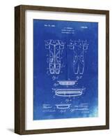 PP690-Faded Blueprint Ridell Football Pads 1926 Patent Poster-Cole Borders-Framed Giclee Print