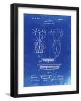 PP690-Faded Blueprint Ridell Football Pads 1926 Patent Poster-Cole Borders-Framed Giclee Print