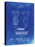 PP690-Faded Blueprint Ridell Football Pads 1926 Patent Poster-Cole Borders-Stretched Canvas