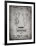 PP690-Faded Grey Ridell Football Pads 1926 Patent Poster-Cole Borders-Framed Giclee Print