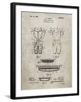 PP690-Sandstone Ridell Football Pads 1926 Patent Poster-Cole Borders-Framed Giclee Print