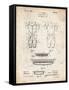 PP690-Vintage Parchment Ridell Football Pads 1926 Patent Poster-Cole Borders-Framed Stretched Canvas