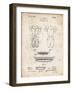 PP690-Vintage Parchment Ridell Football Pads 1926 Patent Poster-Cole Borders-Framed Giclee Print