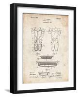 PP690-Vintage Parchment Ridell Football Pads 1926 Patent Poster-Cole Borders-Framed Giclee Print