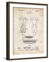 PP690-Vintage Parchment Ridell Football Pads 1926 Patent Poster-Cole Borders-Framed Giclee Print