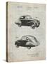 PP697-Antique Grid Parchment 1936 Tatra Concept Patent Poster-Cole Borders-Stretched Canvas