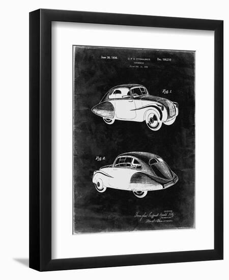 PP697-Black Grunge 1936 Tatra Concept Patent Poster-Cole Borders-Framed Giclee Print