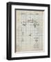 PP698-Antique Grid Parchment 1960 Porsche 365 Patent Poster-Cole Borders-Framed Premium Giclee Print