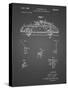 PP698-Black Grid 1960 Porsche 365 Patent Poster-Cole Borders-Stretched Canvas