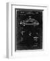 PP698-Black Grunge 1960 Porsche 365 Patent Poster-Cole Borders-Framed Giclee Print