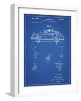 PP698-Blueprint 1960 Porsche 365 Patent Poster-Cole Borders-Framed Giclee Print