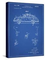 PP698-Blueprint 1960 Porsche 365 Patent Poster-Cole Borders-Stretched Canvas