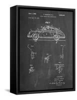 PP698-Chalkboard 1960 Porsche 365 Patent Poster-Cole Borders-Framed Stretched Canvas