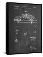 PP698-Chalkboard 1960 Porsche 365 Patent Poster-Cole Borders-Framed Stretched Canvas