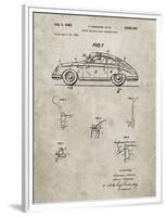 PP698-Sandstone 1960 Porsche 365 Patent Poster-Cole Borders-Framed Premium Giclee Print