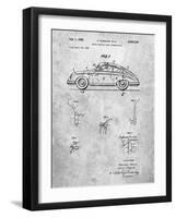 PP698-Slate 1960 Porsche 365 Patent Poster-Cole Borders-Framed Premium Giclee Print