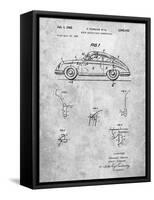 PP698-Slate 1960 Porsche 365 Patent Poster-Cole Borders-Framed Stretched Canvas