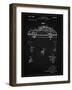 PP698-Vintage Black 1960 Porsche 365 Patent Poster-Cole Borders-Framed Premium Giclee Print