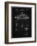 PP698-Vintage Black 1960 Porsche 365 Patent Poster-Cole Borders-Framed Giclee Print