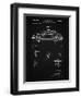 PP698-Vintage Black 1960 Porsche 365 Patent Poster-Cole Borders-Framed Giclee Print