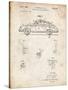 PP698-Vintage Parchment 1960 Porsche 365 Patent Poster-Cole Borders-Stretched Canvas