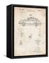 PP698-Vintage Parchment 1960 Porsche 365 Patent Poster-Cole Borders-Framed Stretched Canvas