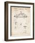 PP698-Vintage Parchment 1960 Porsche 365 Patent Poster-Cole Borders-Framed Premium Giclee Print