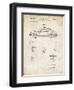 PP698-Vintage Parchment 1960 Porsche 365 Patent Poster-Cole Borders-Framed Giclee Print