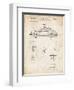 PP698-Vintage Parchment 1960 Porsche 365 Patent Poster-Cole Borders-Framed Giclee Print