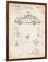 PP698-Vintage Parchment 1960 Porsche 365 Patent Poster-Cole Borders-Framed Giclee Print