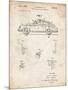 PP698-Vintage Parchment 1960 Porsche 365 Patent Poster-Cole Borders-Mounted Giclee Print