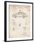 PP698-Vintage Parchment 1960 Porsche 365 Patent Poster-Cole Borders-Framed Giclee Print