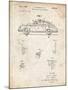 PP698-Vintage Parchment 1960 Porsche 365 Patent Poster-Cole Borders-Mounted Giclee Print