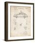 PP698-Vintage Parchment 1960 Porsche 365 Patent Poster-Cole Borders-Framed Giclee Print