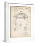 PP698-Vintage Parchment 1960 Porsche 365 Patent Poster-Cole Borders-Framed Giclee Print