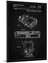 PP70-Vintage Black Nintendo Game Boy Poster-Cole Borders-Mounted Giclee Print
