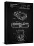 PP70-Vintage Black Nintendo Game Boy Poster-Cole Borders-Stretched Canvas