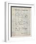 PP700-Antique Grid Parchment 199 Porsche 911 Patent Poster-Cole Borders-Framed Premium Giclee Print