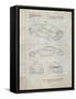 PP700-Antique Grid Parchment 199 Porsche 911 Patent Poster-Cole Borders-Framed Stretched Canvas