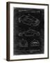 PP700-Black Grunge 199 Porsche 911 Patent Poster-Cole Borders-Framed Giclee Print