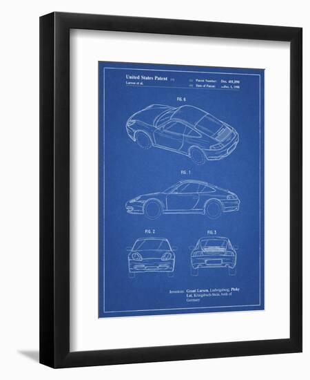 PP700-Blueprint 199 Porsche 911 Patent Poster-Cole Borders-Framed Premium Giclee Print